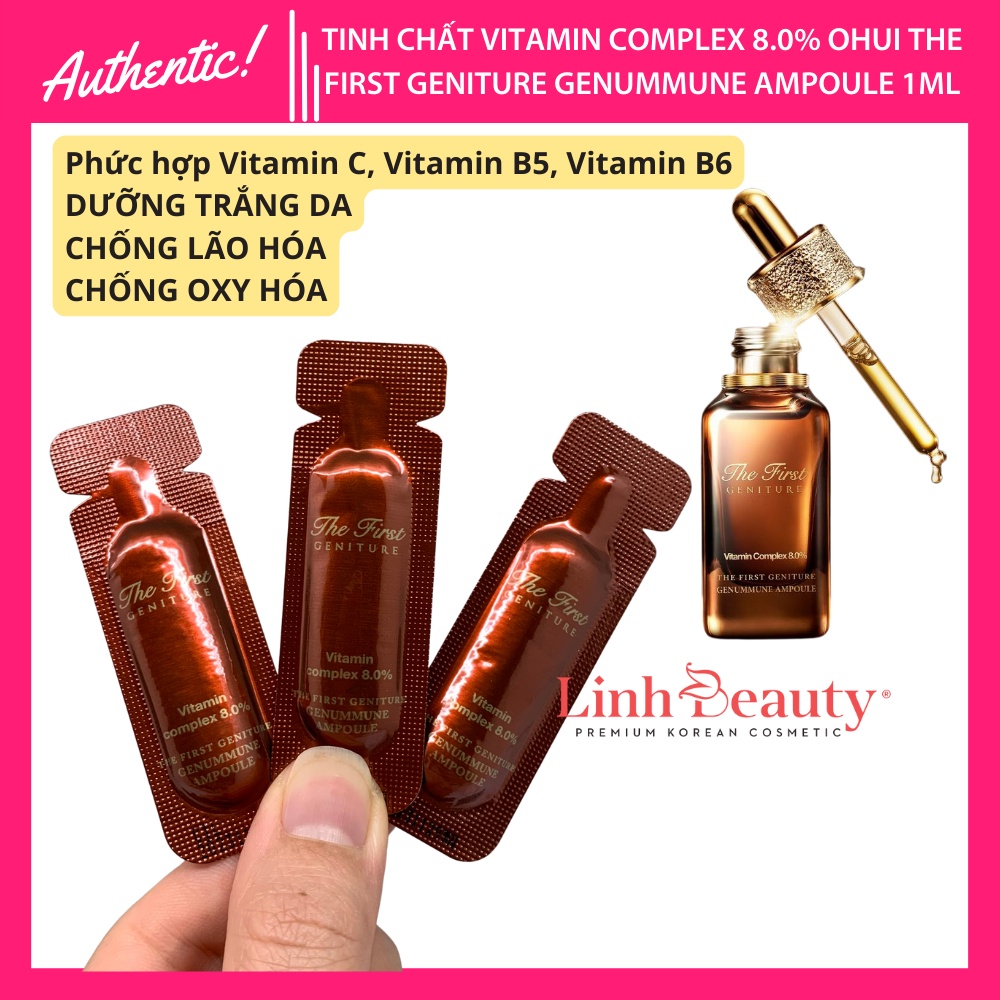 Gói sample Vitamin C Ohui The First Vitamin Complex 8.0% chống lão hóa, làm trắng da và duy trì độ ẩm