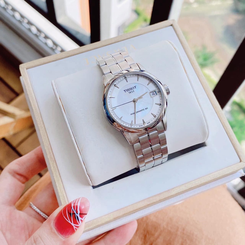 Đồng hồ nữ TISSOT Automatic T086.207.11.111.00 – KÍNH SAPPHIRE MẶT TRẮNG