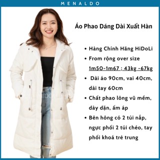 Áo Phao Lông Vũ Dáng Dài Xuất Hàn
