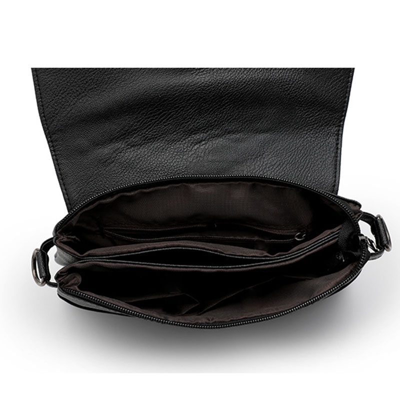 Túi Đeo Chéo Màu Đen Đính Đinh Tán Thời Trang Cho Nữ