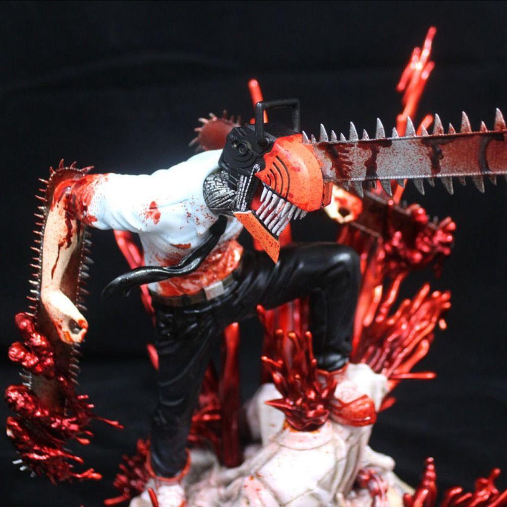 Mô Hình Nhân Vật Phim Anime QUINTON Chainsaw Man Bằng PVC Để Bàn Trang Trí