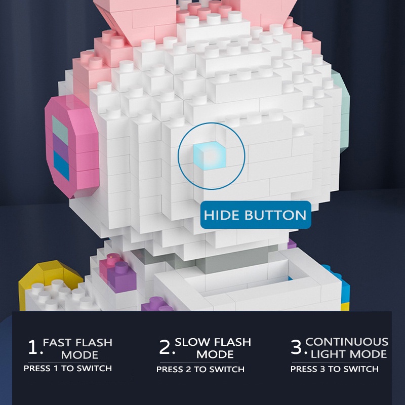 logo xếp hình Tương thích với dòng Lego cô gái thu nhỏ các hạt nhỏ Disney Star Dailu lắp ráp các khối xây dựng Đồ chơi Lena Belle