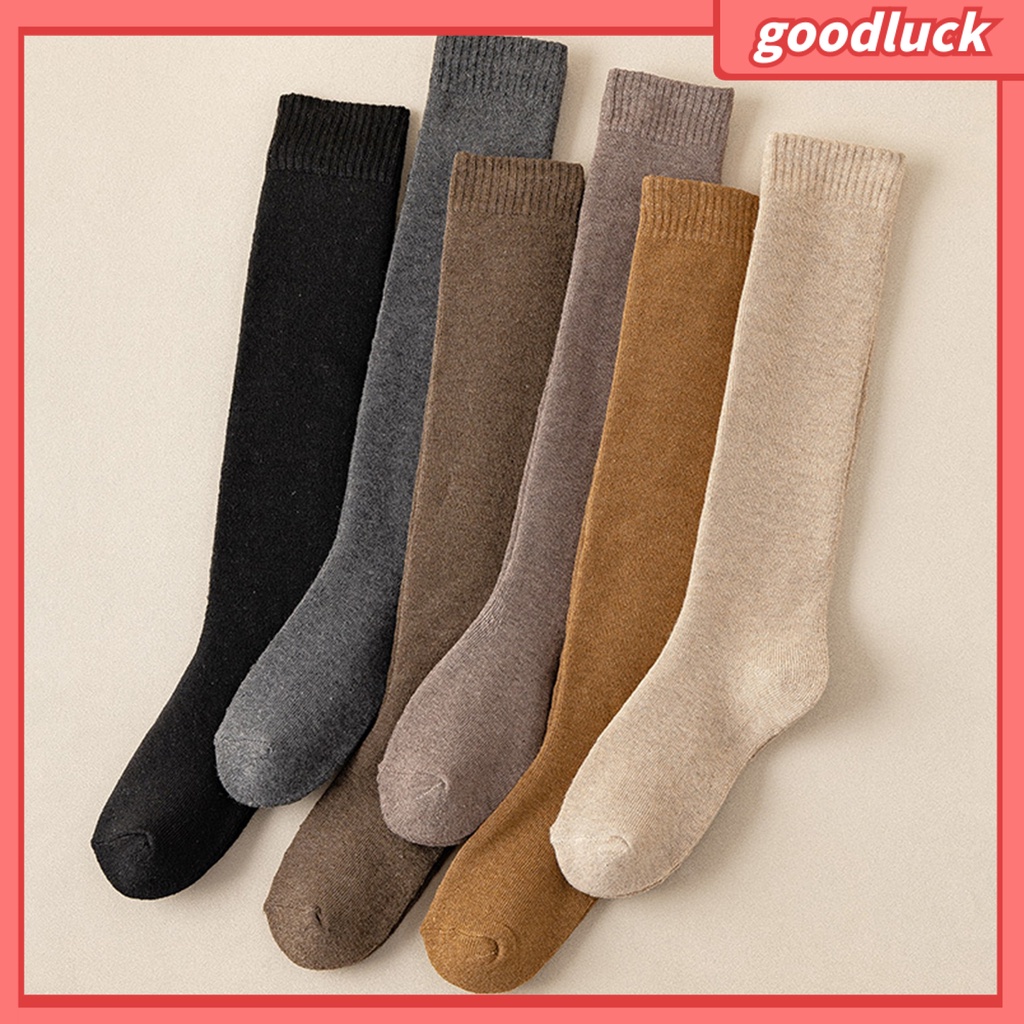 1 Đôi Tất Chân Dày Giữ Ấm Mềm Mại Chống Trượt Cho Nữ