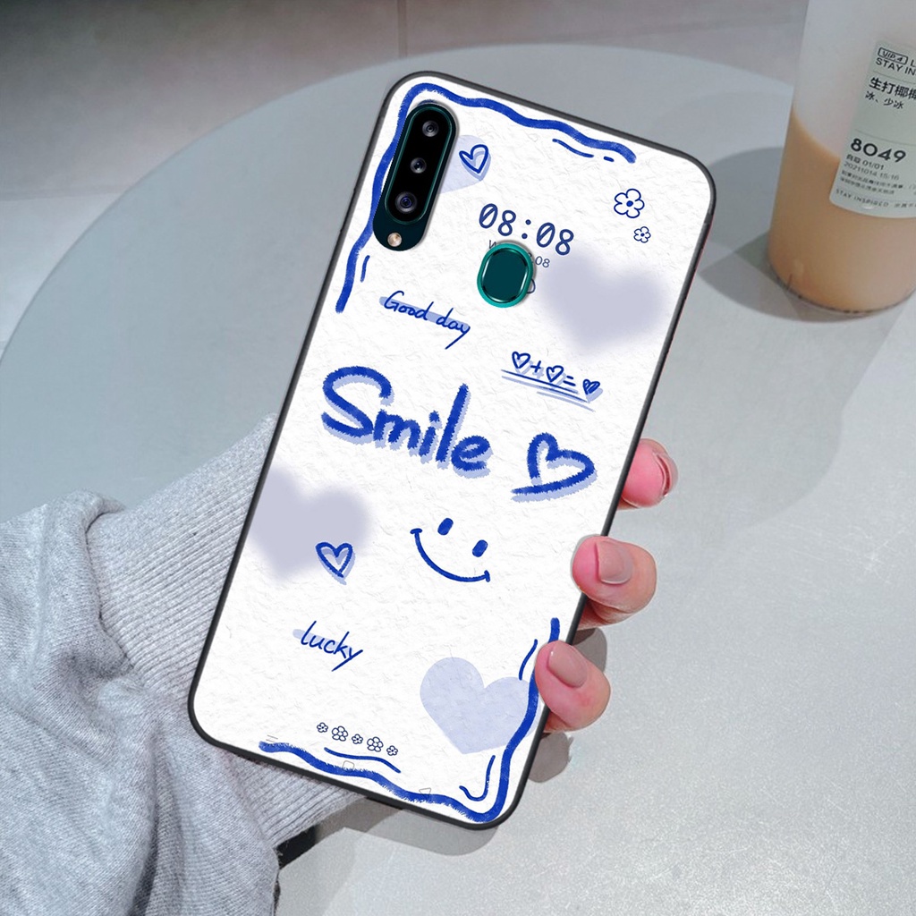 Ốp Samsung A20s in hình gấu vịt caro nhiều màu sắc ngộ nghĩnh dễ thương