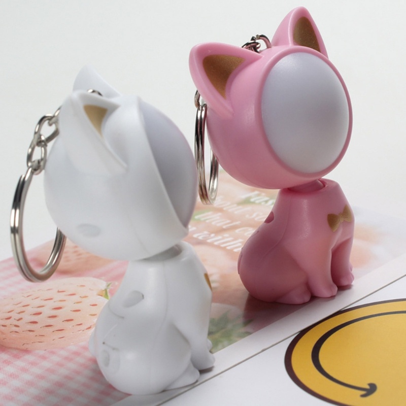 Mặt Dây Chuyền Hình Mèo Có Đèn LED Và Âm Thanh Vui Nhộn Cho Bé Gái