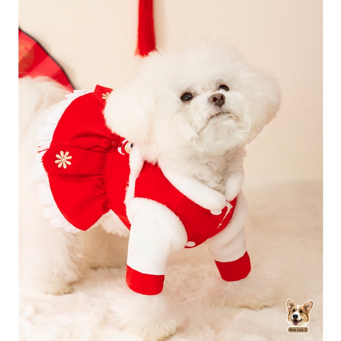 Áo Tết Thú Cưng 2023 - Quần áo Tết Chó Mèo - Áo Mèo Tết