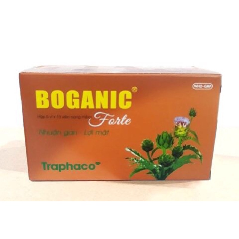 BOGANIC Traphaco hỗ trợ giải độc gan, mát gan, tăng cường chức năng gan [ Viên Nang Mềm 1hộp x 5 vỉ x 10 viên ]