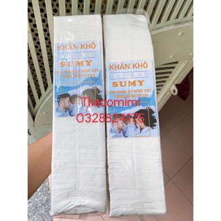 [224 Tờ]  khăn cây lau mặt spa sumy 500g - khăn lau mặt