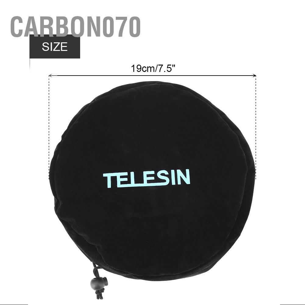 [Hàng Sẵn] TELESIN Nắp đậy bảo vệ mềm cổng vòm cho máy ảnh thể thao Gopro4 / 5【Carbon070】