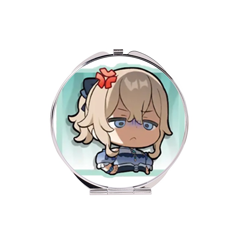 Gương in hình GENSHIN IMPACT ver CHỮ NHẬT CHIBI game anime chibi dễ thương tiện lợi quà tặng độc đáo