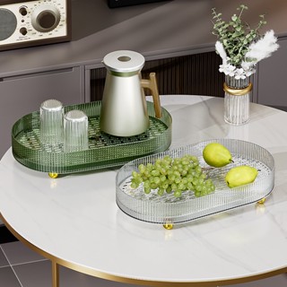 Khay Đựng Cốc chén hoa quả lưu trữ đa năng có khay thoát nước Thiết Kế Sang Trọng