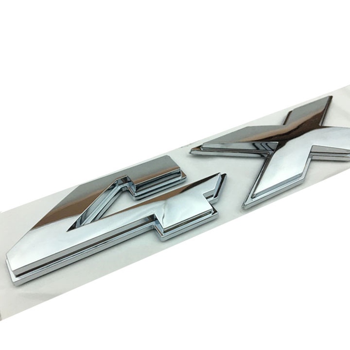Logo nổi 4x4 dán trang trí đuôi xe Dodge RAM1500, RAM2500, RAM3500
