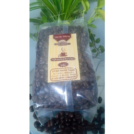 Túi cafe 100% hạt Robusta rang mộc -bơ.Túi 500g. Kèm qùa tặng khi đặt 4 túi.