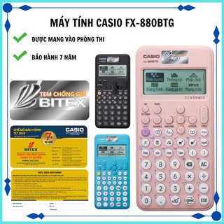 Máy tính Casio Fx-880BTG, được mang vào phòng thi, bảo hành chính hãng 7 năm