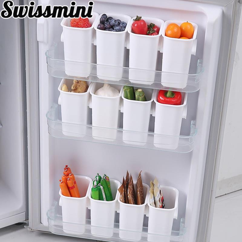 Hộp Nhựa Đựng Thực Phẩm, Đồ Ăn, Rau Củ Để Cánh Cửa Tủ Lạnh Đa Năng Tiện Lợi