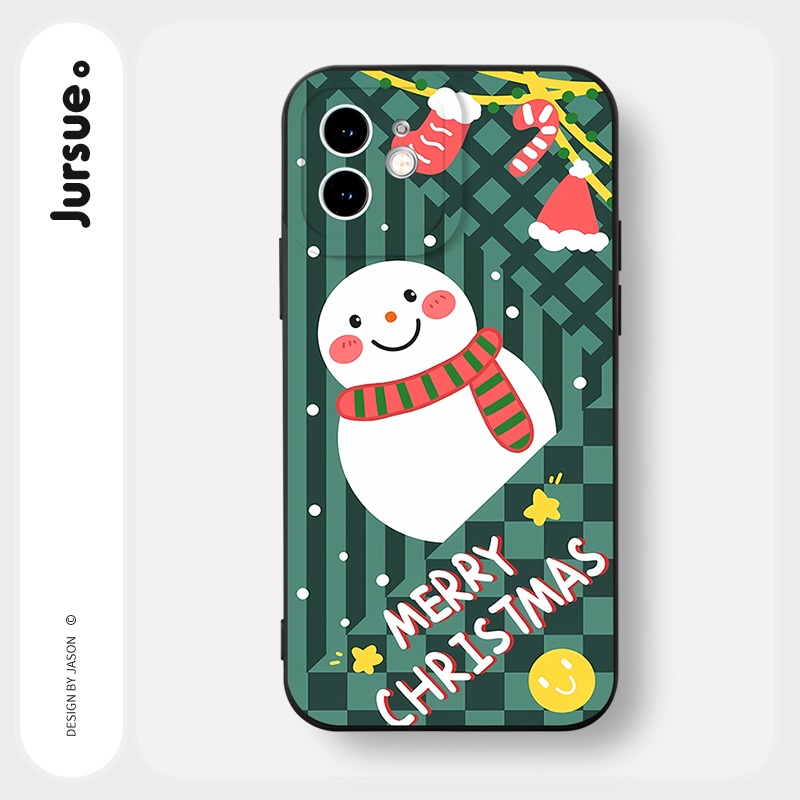 Ốp lưng JURSUE mềm chống sốc hình cặp đôi dễ thương đẹp Cho iPhone 14 13 12 11 Pro Max SE 2020 X XR XS 8 7 ip 6S 6 Plus Y2537