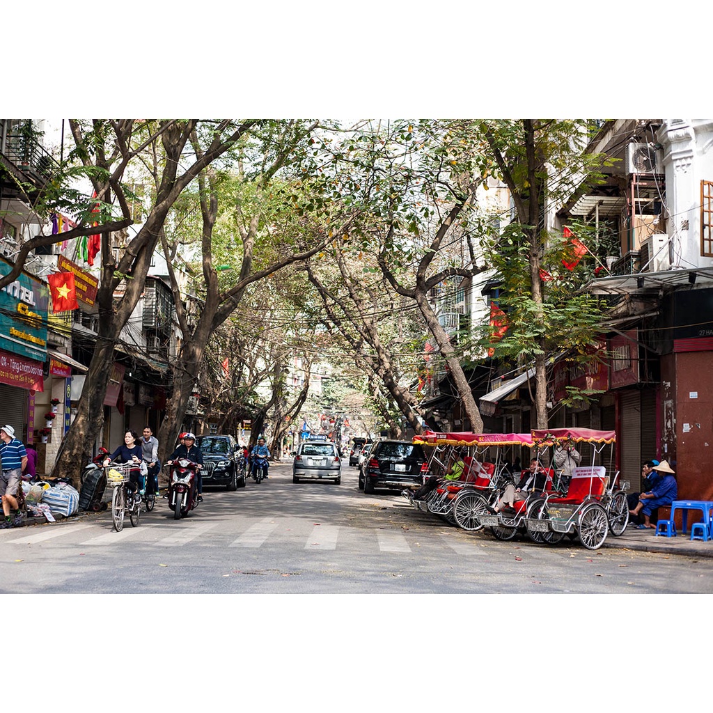 Tranh Dán Tường Thành Phố Đẹp Lung Linh chất liệu siêu bền, không lo phai màu