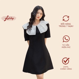 Váy công sở cổ bèo viền phong cách Hàn Quốc Red Shop 29755