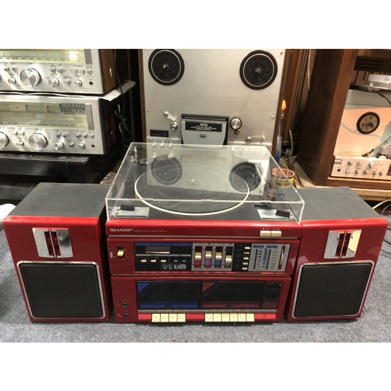 Sharp tv3 , 3 món ăn chơi , tape , đĩa than, radio