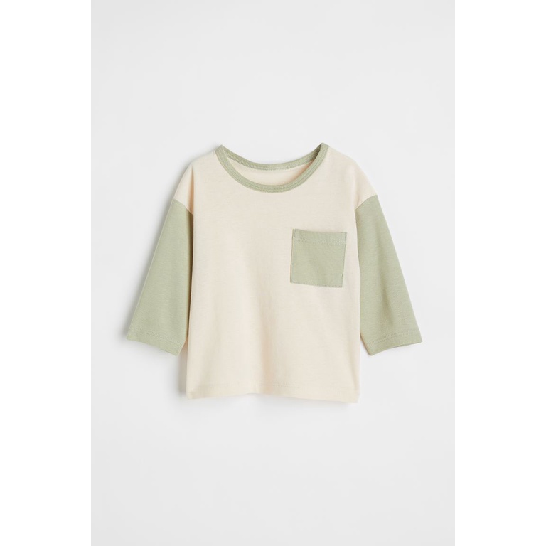 Áo phông dài tay chất cotton HM auth chính hãng