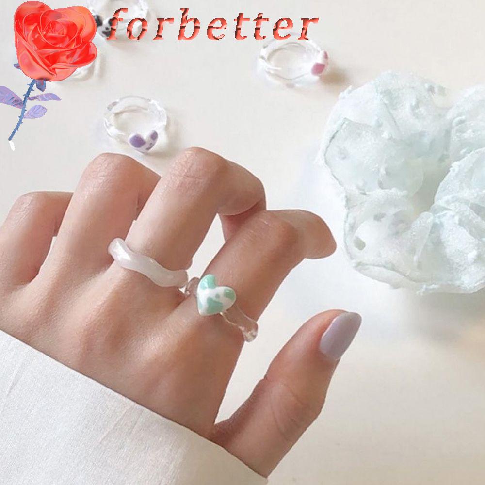 Nhẫn Trong Suốt Họa Tiết Da Báo Nhiều Màu Phong Cách Hàn Quốc Cổ Điển Thời Trang Mùa Hè Tinh Tế Cho Nữ