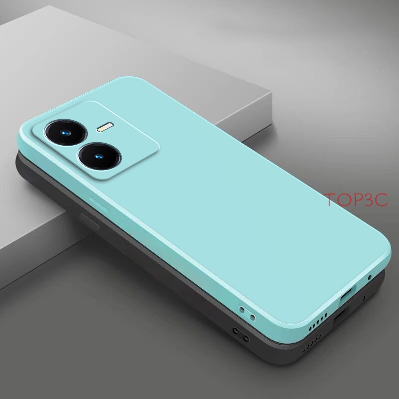 Ốp Điện Thoại Màu Trơn Cho Vivo Y22 Y22S Y20 Y20S Y12S U10 Y15S Y01 Y11 Y12 Y17 Y15 Y02S Y21S Y21 Y33S T1X Y16 YT