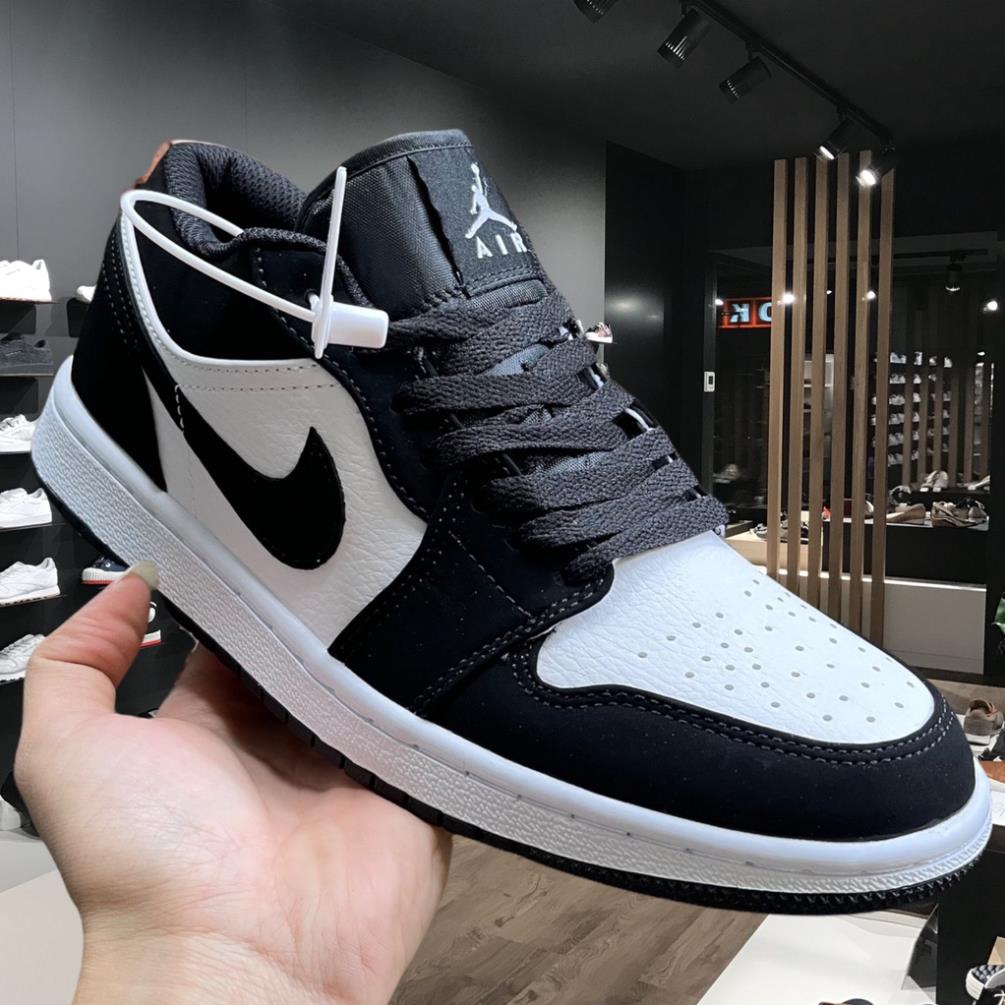 🍁 Giày thể thao sneaker Nike_JD Panda cổ thấp da lộn, trời trang 2022