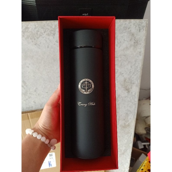 Hộp quà tặng bình giữ nhiệt, bình tre