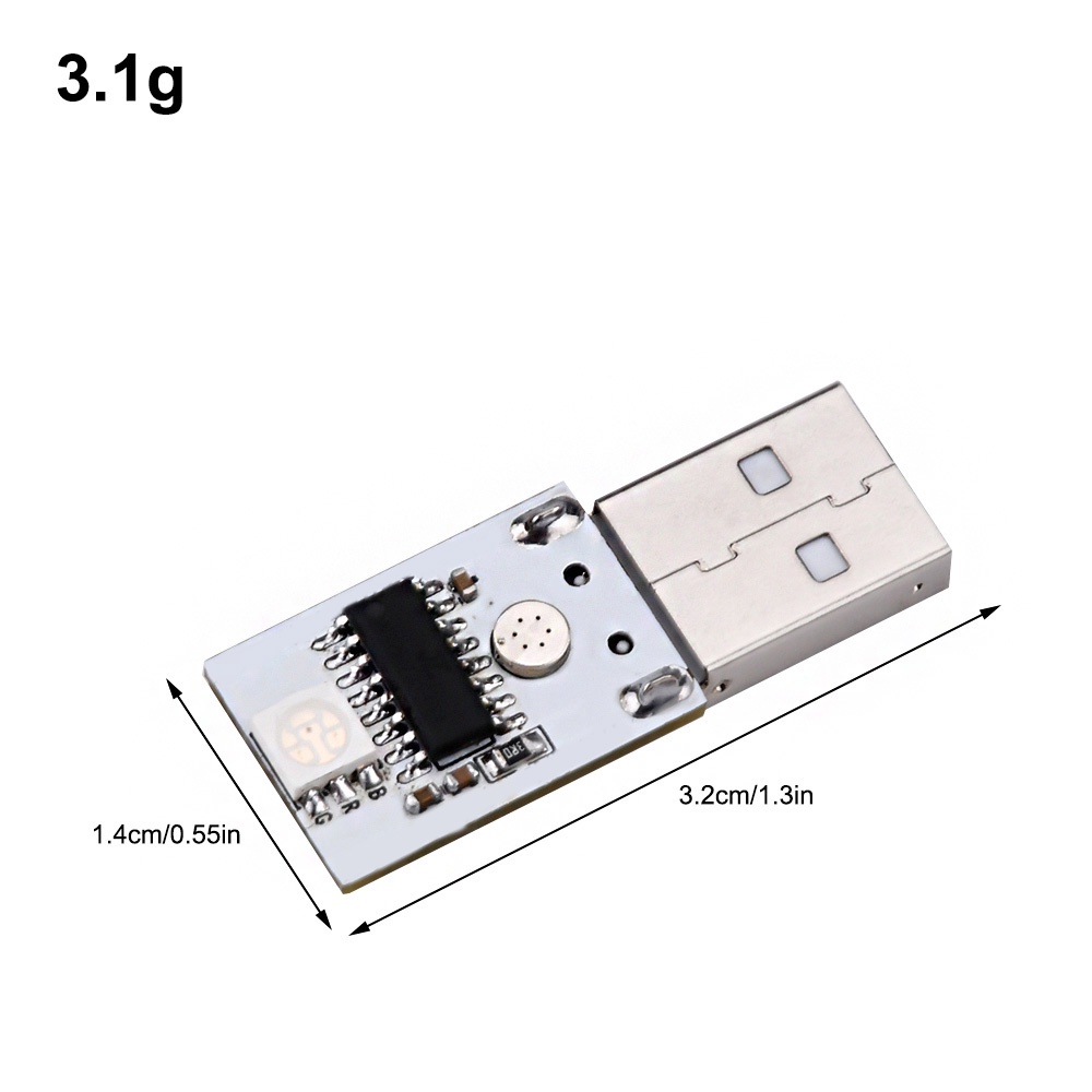 Mô đun điều khiển đèn led PCBFUN DC5V bằng giọng nói thông minh với 6 màu sắc