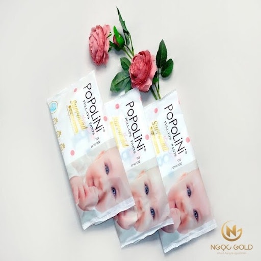 Combo 10 miếng dùng thử bỉm/tã Popolini size Newbon/S dán/M dán