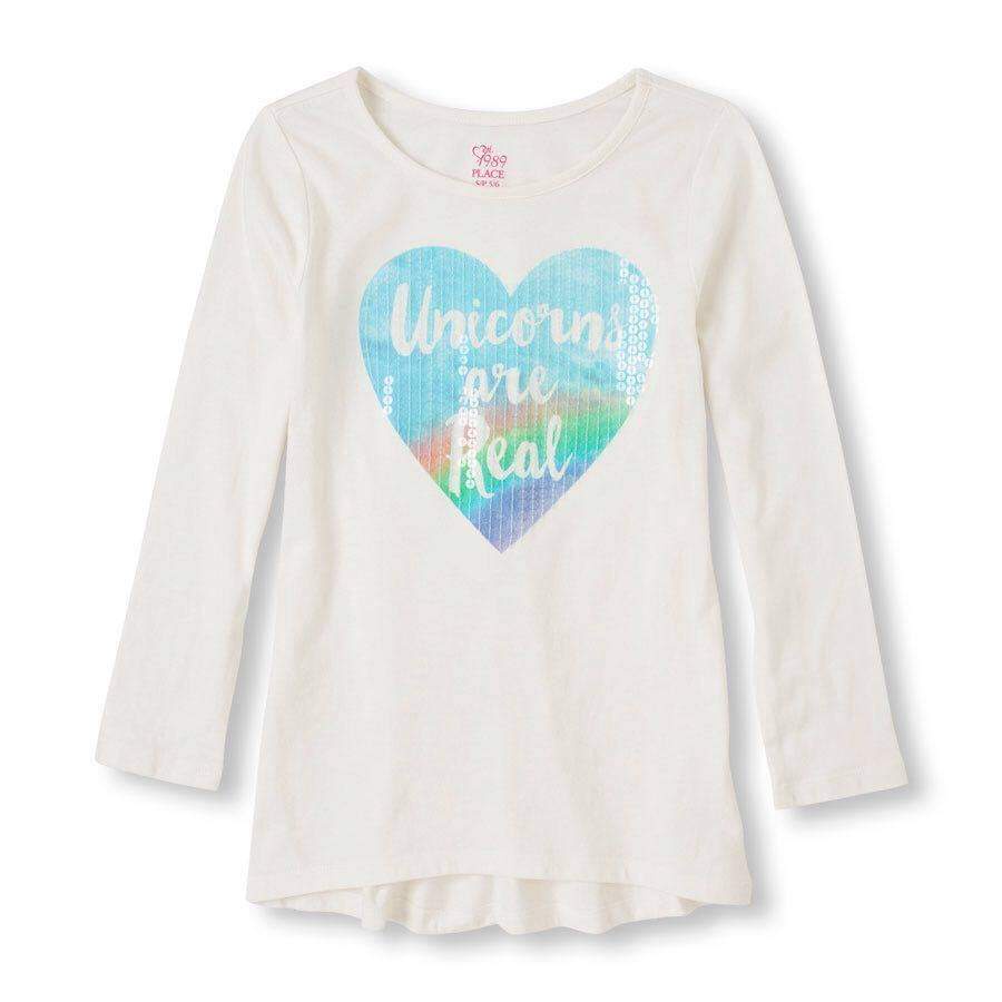 Áo place thun dài tay cho bé gái đủ size 27699