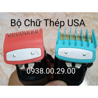 Cữ Thép USA 1.5mm Và 4.5mm Loại Tốt, Bộ 2 Cữ Gá Thép Cho Tông Đơ Kemei, Jame, Surker. (Ảnh thật)