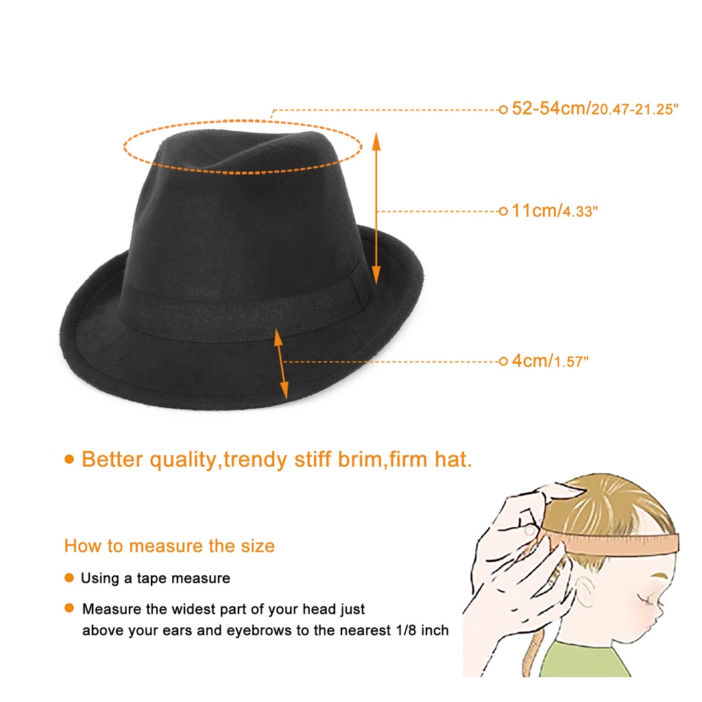 Mũ jazz phong cách cổ điển thời trang dành cho bé trai