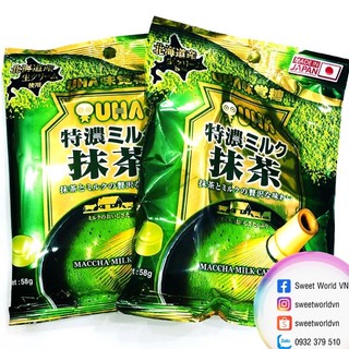 Kẹo trà xanh UHA - Nhật Bản