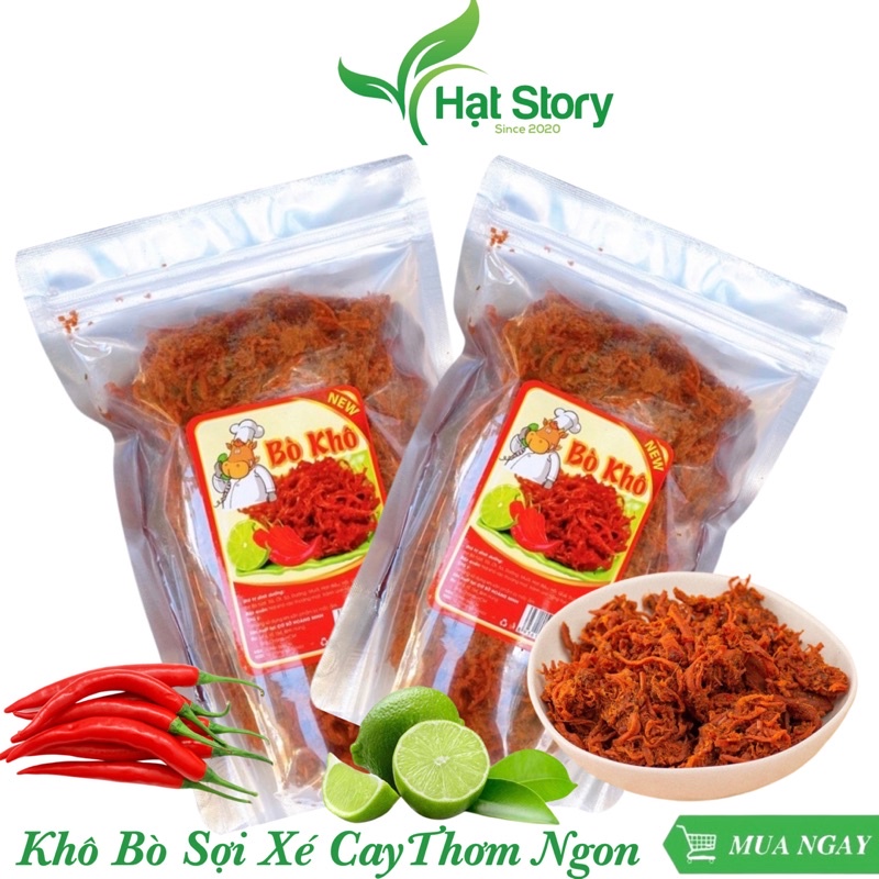 500Gr Khô Bò Sợi Xé Cay| Hàng Loại 1, Thơm Ngon Như Hình