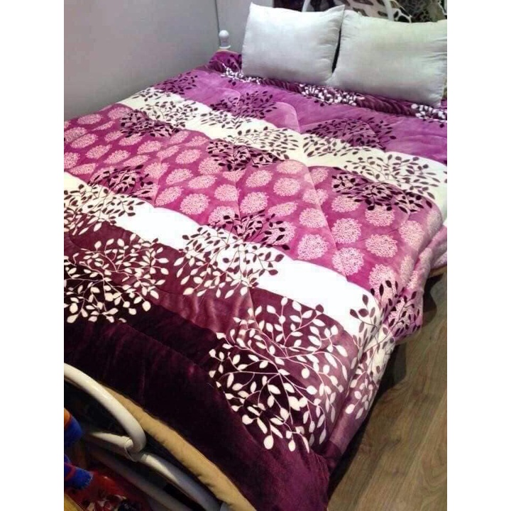 Chăn Lông Cừu Đại Hàn Loại 1 dày nặng 2.5kg Siêu Ấm