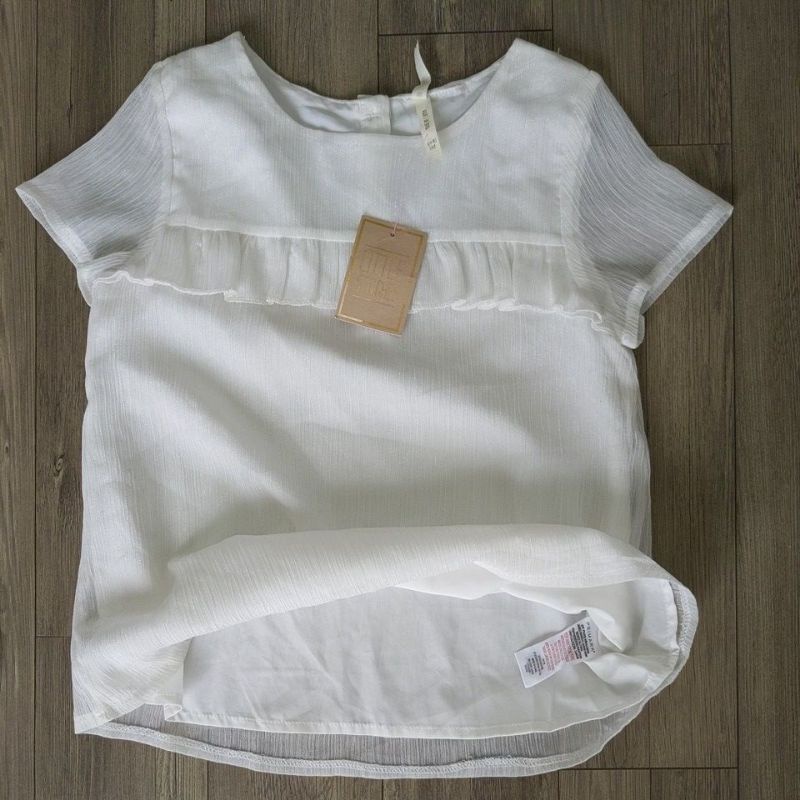 Áo bé gái trắng kiểu primark