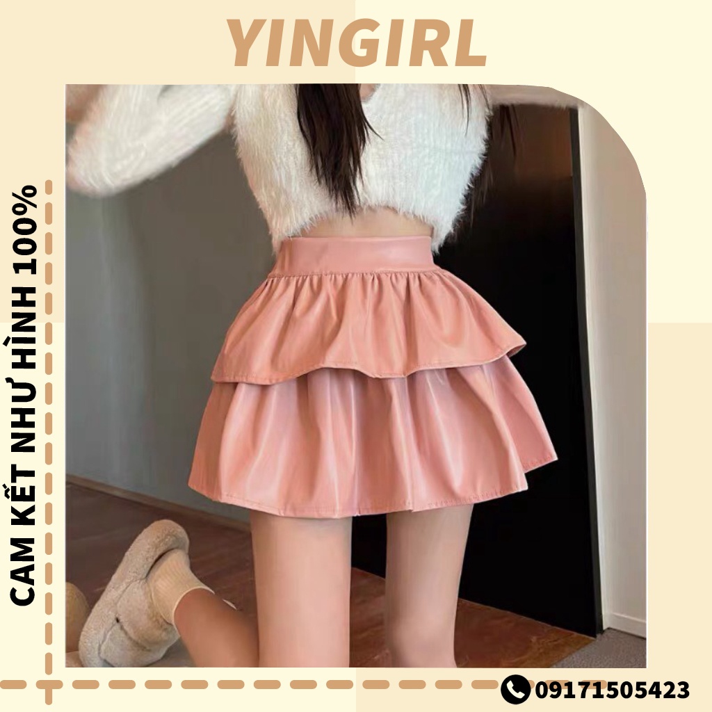 Chân Váy Xếp Ly Hai Tầng Siêu Hot cv22 Phân Phối Bởi YinGirl