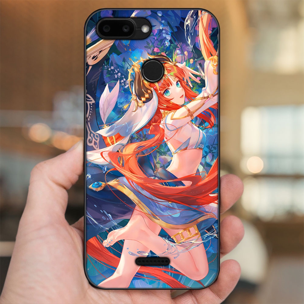 Ốp lưng Xiaomi Redmi 6 viền đen in hình Nilou Genshin Impact