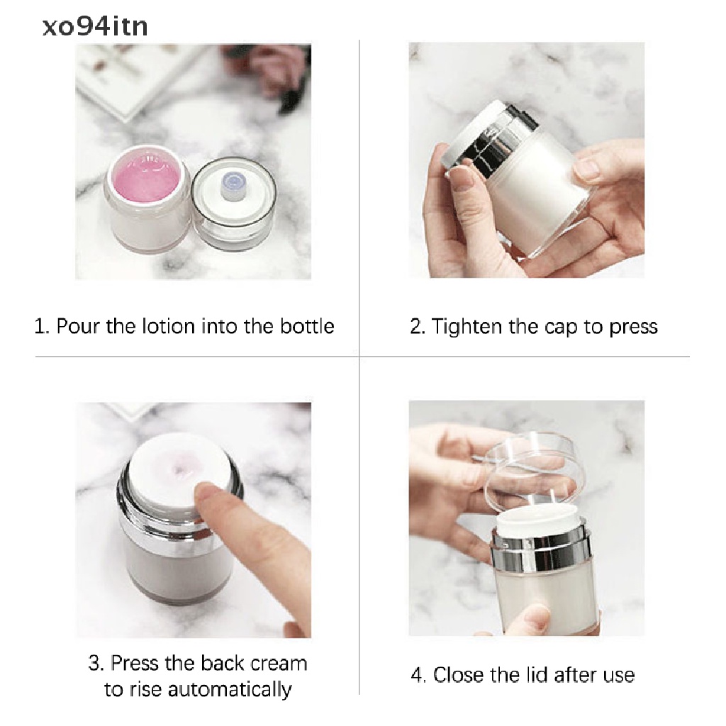 Lọ Rỗng Đựng Kem Mỹ Phẩm Bằng Acrylic Dạng Bơm Tiện Dụng