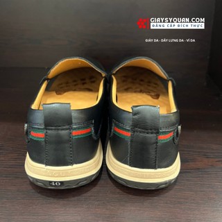 GIÀY LƯỜI (GIÀY MỌI) NAM DA BÒ MÃ D20