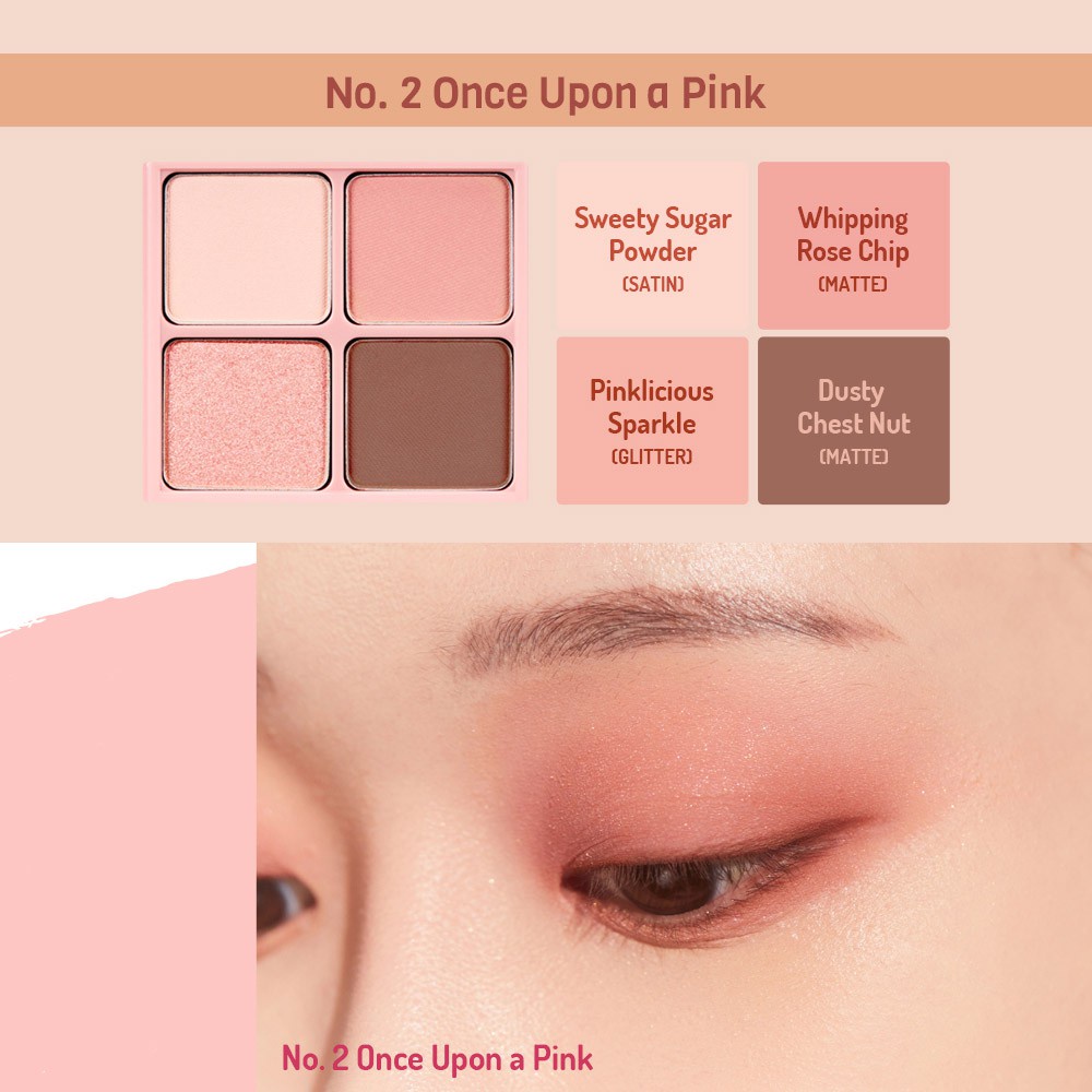 Phấn Mắt 4 Ô Peripera Ink Pocket Shadow Palette