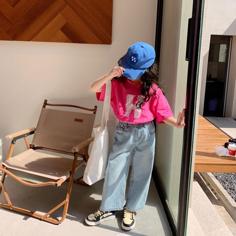 Quần Jean Ống Rộng Thoải Mái Thời Trang Xuân Thu Cho Nữ