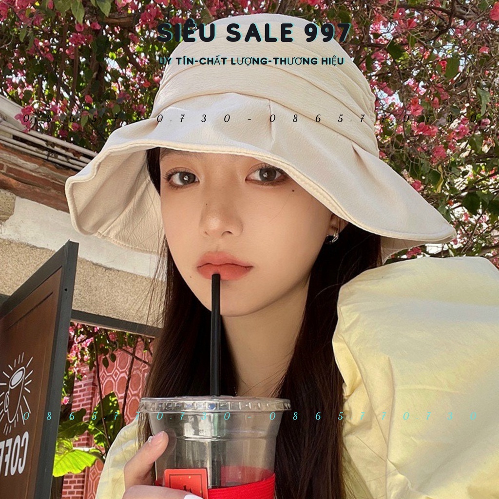 NÓN VÀNH QC XẾP LI DỄ THƯƠNG VẢI DÀY CÓ DÂY ĐIỀU CHỈNH DỄ MANG