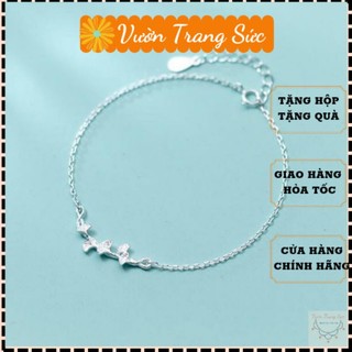 Vòng tay bạc ý - Lắc tay bạc S925, lắc chân bạc ý vừa xinh vừa sang Vườn Trang Sức
