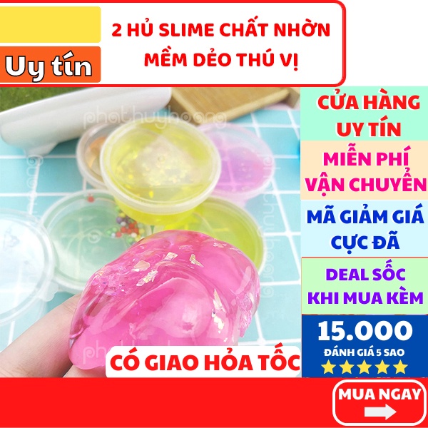 Combo 2 hủ chất nhờn ✅ FREESHIP 🚛 Có video thật 🎥 Combo 2 hủ chất nhờn ma quái Slime ✓Vui nhộn ✓Giá rẻ - Phát Huy Hoàng