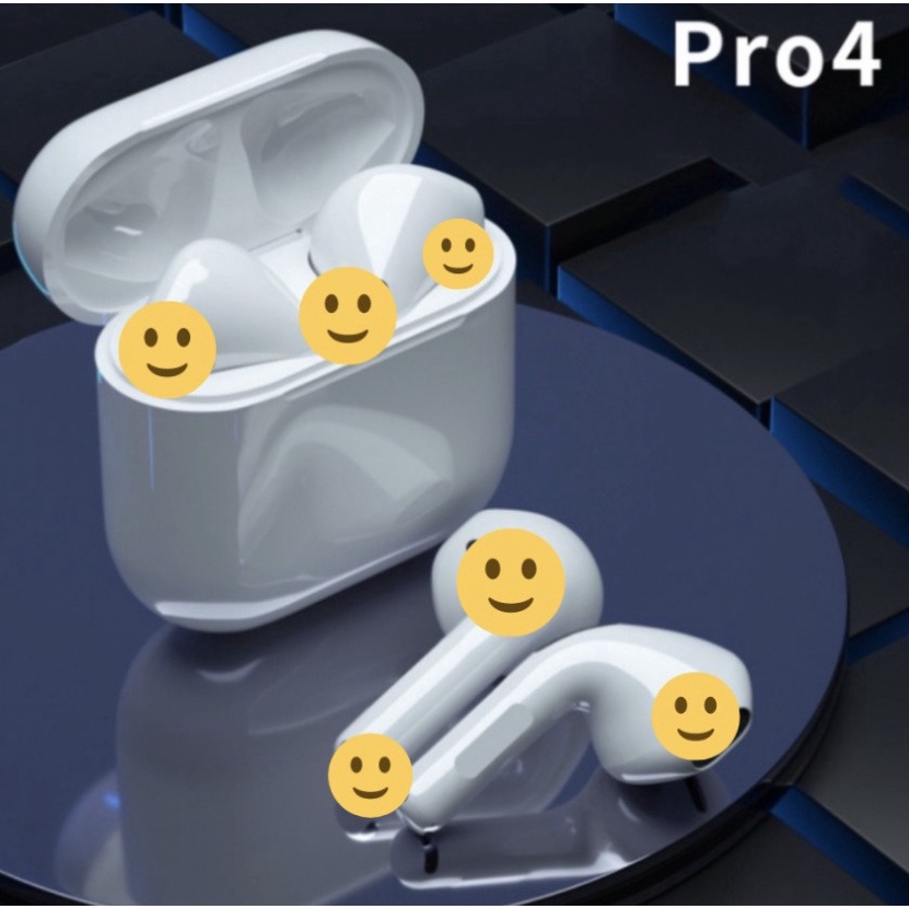 Tai Nghe Bluetooth Pro4, tai nghe blutooth Nhét Tai Bluetooth 5.0 Bản nước ngoài tương đồng toàn bộ Dòng Máy