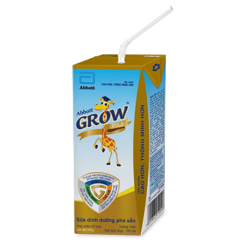 [HSD T2-2025] COMBO Thùng 48 Hộp Sữa Pha Sẵn Abbott Grow Gold 180ml.