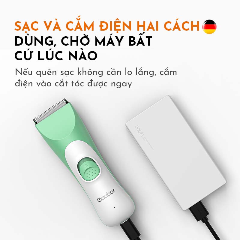 Tông đơ cắt tóc GAABOR GHCL-N5A1 không dây  mini- Hàng chính hãng
