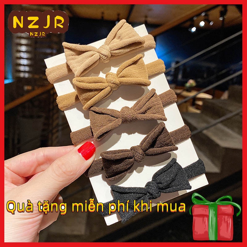 ※NZJR※Dây Cột Tóc Co Giãn Hình Nơ Phong Cách Hàn Quốc Thời Trang Cho Nữ